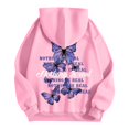 thumbnail image 5 of Chandail à Capuche Imprimé Lettre Mode Femme Manches Longues Décontracté Sportif Confortable, 5 of 5