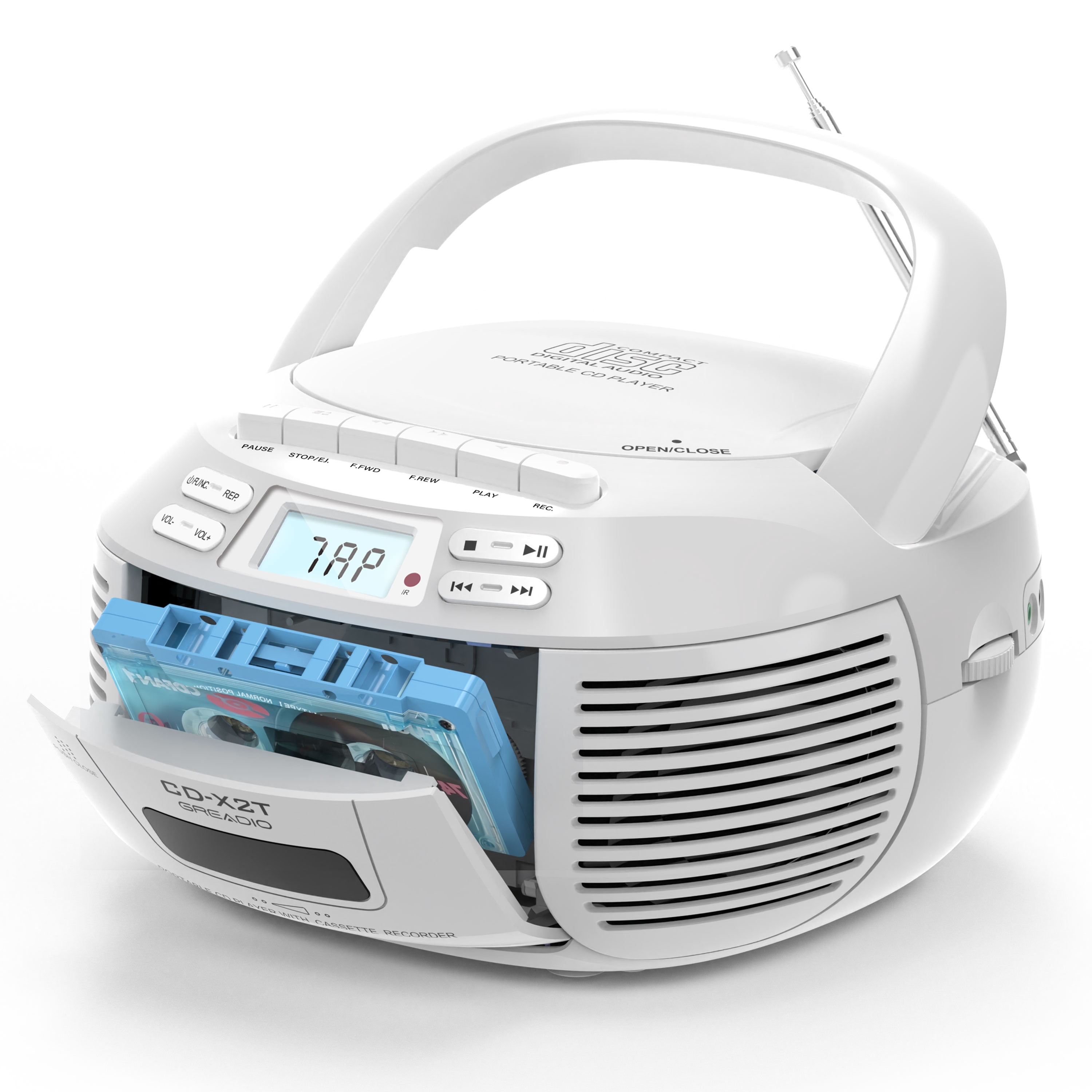 Hello Kitty KT2025 CD Boom Box with AM/FM Radio and LED Light Show