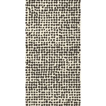 IHR Ideal Home Range Dinner Napkins Marimekko Disposable 3-Ply Paper Hand Towels, 8.5" x 4.5", Orkanen (Linen & Black), 16-Count
