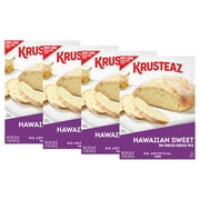 (4 pack) Krusteaz Hawaiian Sweet No Knead Bread Mix, 16 oz Box