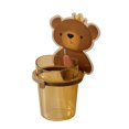 thumbnail image 1 of Lindo oso libre ponche enjuague bucal taza baño caja de almacenamiento succión montado en la pared, 1 of 4