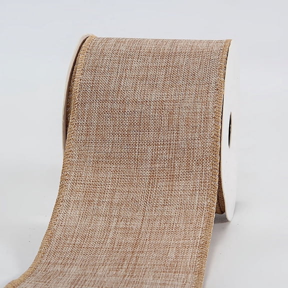 Wired Ribbon Christmas Burlap Ribbon , for Decoration DIY, Bows, Wreath , Farmhouse, Christmas(6.3cm X 10 Yards Per Roll)