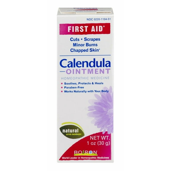 Boiron Calendula Ointment, Homeopathic Medicine for Skin Irritation and Burns, 1 Ounce Pack of 3