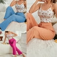 thumbnail image 3 of Osdhezcn Women Printed Pajamas Set Printed Sleeveless Pj Set Matching Outfits Tanks Top and Pants Loungewear Casual Sleepwear, 3 of 17