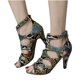 thumbnail image 4 of Zapatos de mujer Moda Minimalista Patrón de serpiente Empalme Ahueca hacia fuera Tacones altos Sandalias romanas Wmkox8yii  hfjk1387, 4 of 9