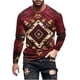 thumbnail image 2 of Blusas y camisas de manga larga con cuello redondo para hombre, blusa informal de moda con estampado de cuello redondo y manga larga, blusa estampada para hombre, blusa de poliéster, 2 of 5