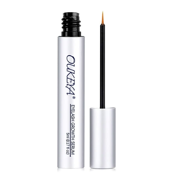 OUKEYA Suero Potenciador de Pestañas y Cejas Rico en Péptidos, para Pestañas Más Gruesas, Más Fuertes y Largas, 0,17 Onzas Líquidas para Pestañas y Cejas