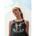 thumbnail image 2 of Christmas Deer Neon Design Tank Women -Image by Shutterstock, Female XX-Large, 2 of 4