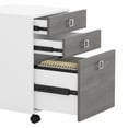thumbnail image 2 of Echo 72W Computer Desk with Hutch and Drawers in White & Gray - Engineered Wood, 2 of 5