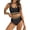 Black, variant on SOMER Women's Swimsuit 2 Piece Bikini Set Bathing Suits High Waisted Swimwear