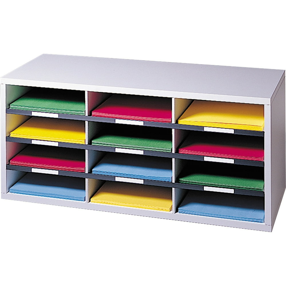 Fellowes, Sorter Literature Organizer, 1 Each, Dove Gray