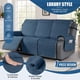 thumbnail image 3 of Funda impermeable para sofá reclinable TAOCOCO de 3 plazas, color azul, 3 of 8