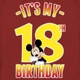 thumbnail image 2 of Women's Mickey & Friends It's My 18th Birthday Graphic Tee Red X Large, 2 of 4