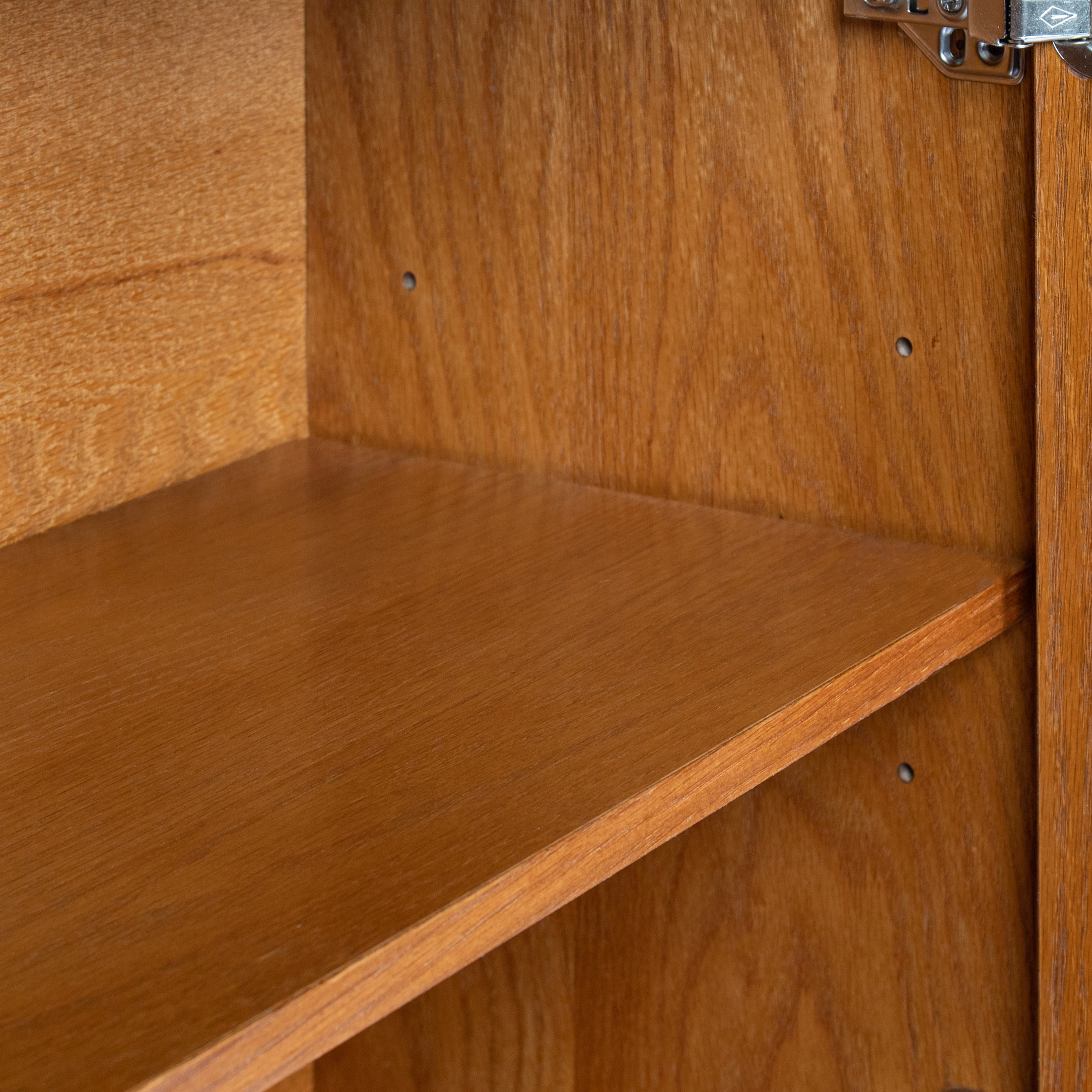Noble House Sideboard Buffet Cabinet with Adjustable Shelves, Rustic Style for Entryway, Living Room, Kitchen, Walnut