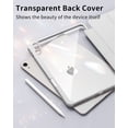 thumbnail image 5 of Aoub Hybrid Slim Case for iPad A16 11th Generation 11 inch 2025 / iPad 10th generation 10.9 inch 2022 with Pencil Holder, Clear Transparent Back, Auto Sleep/Wake, Grey, 5 of 10