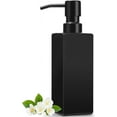 thumbnail image 2 of Black Soap Dispenser Bathroom, Glass Hand Soap Dispenser with Stainless  Pump, 12 fl oz/350ml Refillable Dish Dispensers for Kitchen, Modern Liquid  Bottles for Bathroom Countertop, 2 of 7