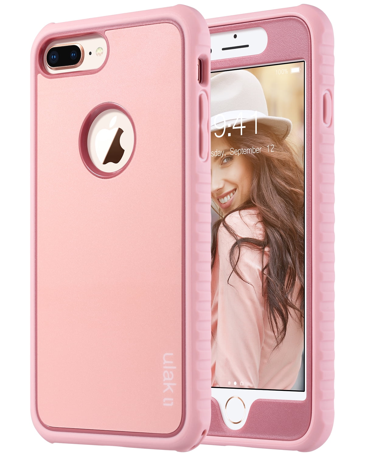 iPhone 8 Plus Case, ULAK iPhone 8 Plus Case Slim Shockproof Flexible TPU Bumper Case Durable