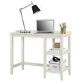 thumbnail image 3 of Pemberly Row Contemporary Single Pedestal Desk in White, 3 of 6