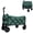 Green, variant on Expandable Dual-Layer Utility Wagon for Camping Shopping Gardening - Heavy Duty Steel Frame, 225lbs Capacity, Army Green
