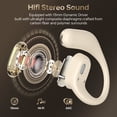 thumbnail image 5 of Open Ear Wireless Earbuds, Bluetooth 5.4 Wireless Earbuds, Hi-Fi Stereo over Ear Earphones with Earhooks, 60H Playtime & LED Digital Display, IPX7 Waterproof Earphones for Fitness, Cycling, Workout, 5 of 11