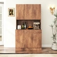 thumbnail image 2 of Durable Walnut Wardrobe with 6 Doors - Ideal Bedroom Storage Solution, 2 of 6