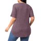 thumbnail image 2 of TaTaai Plus Size Everyday Top Women, Striped Short Sleeve Round Neck T-Shirt, Loose Fit Five Quarter Sleeve Blouse, Lightweight Soft Casual Apparel Gift, 2 of 9