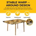 thumbnail image 4 of Construction Truck Table Cloths for 6 Foot Rectangle Tables, Cartoon Grips and Bulldozers Turmeric Patio Waterproof Elastic Fitted Tablecloths, Washable Rectangular Table Cover for Camping, 4 of 8