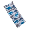 thumbnail image 2 of Everything Kids Dino Easy Fold Deluxe Nap Mat, Navy, Gray, Preschool Boy, 2 of 5