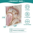 thumbnail image 5 of 3d Hearts and Pearls 3 Ring Binders 1.5 inch Hardcover File Folders with Interior Pockets A4 Size Organizer for School Office Hospital Set of 2, 5 of 8