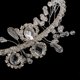thumbnail image 3 of Diadema nupcial de la boda Yinane Flor Rhinestone, 3 of 8