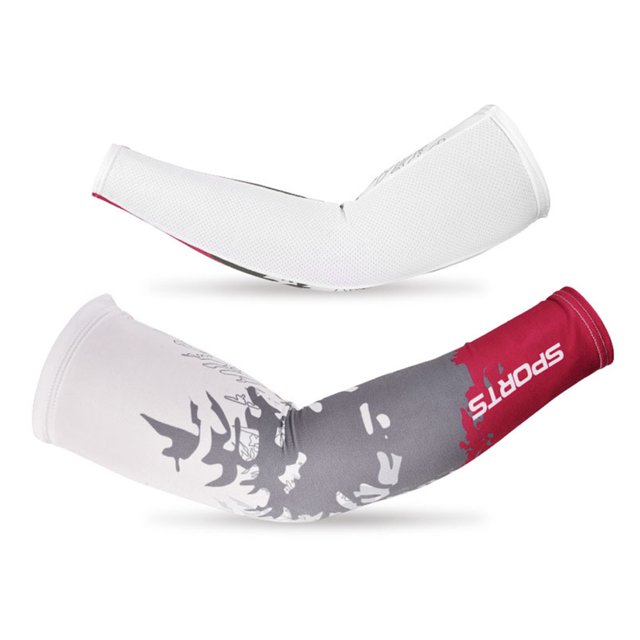 Manchons de Bras de Cyclisme en Tissu Glacé, Manchon de Basketball UV, Manchons de Bras de Course
