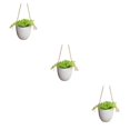thumbnail image 1 of Moyic Jarrón de plantas con tecnología cultivable en agua, forma de escaparate, maceta pequeña verde, se puede colocar, blanco plano, 10cm Type1 NO1, 1 of 6