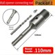 thumbnail image 4 of 60mm SDS Plus Hammer Drills Wall Hole Saw Drill Bit Set Cutter Tools Round Shank Drill Bit for Concr, 4 of 5