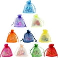 thumbnail image 7 of Package Organza Gifts Bags, 6x9" 100pcs, Sheer Jewelry Pouches Candy Drawstring Bags Small Sachet, 7 of 7