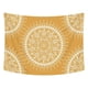 thumbnail image 1 of Tapiz bohemio, mandala hippie, tapiz popular para colgar en la pared, cálida manta de playa naranja dorada, 59 x 51 pulgadas Xemadio CZJJ-ST36, 1 of 7