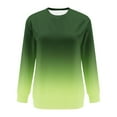 thumbnail image 4 of VISALY Pullover Crewneck Sweatshirt Tunic Sweatshirt Summer Beach Vacation Set Big Size Couple Fashion Brand Short Sleeve Flower Shirt Casual Sweaters Warm Sweaters Sweatshirt Green L, 4 of 4