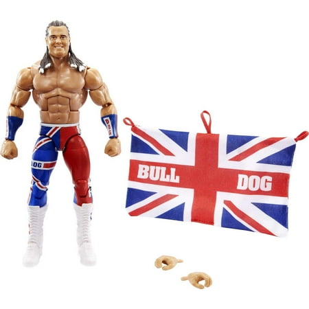 UPC: 0194735090556 | WWE British Bulldog Elite Collection Action Figure 6-Inch Posable Collectible
