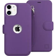 LUPA Legacy iPhone 11 Wallet Case for Women and Men - Case with Card Holder - [Slim + Durable] - Faux Leather -Flip Cell Phone case- i Phone 11 Purse Cases - Folio Cover - Purple [Includes Wristlet]