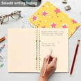 thumbnail image 4 of FORMRS 1-Subject Spiral Notebook 8" x 5" College Ruled 60 Refillable Sheet A5 Hard Cover, Yellow Stars, 4 of 7