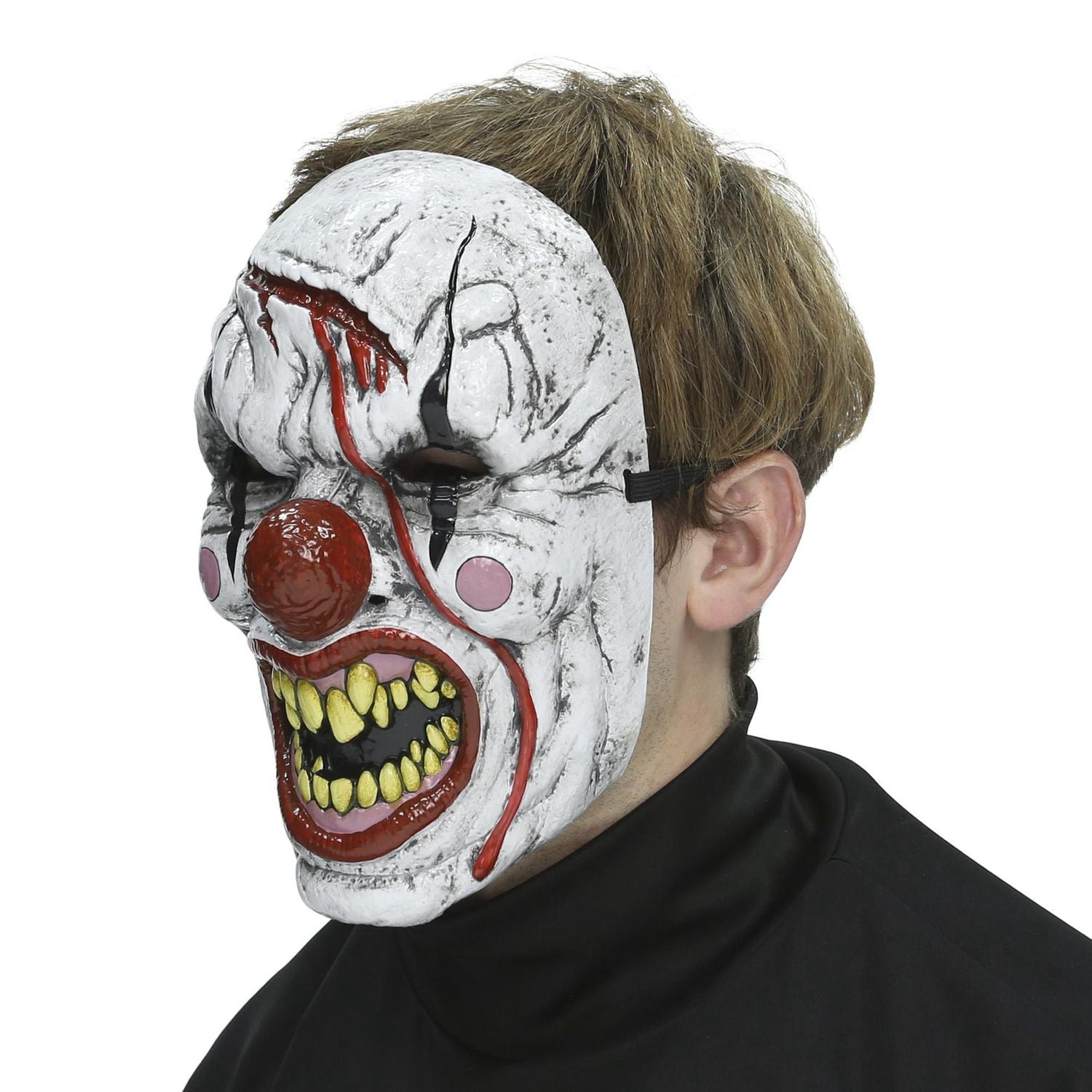 Way to Celebrate Adult Unisex Halloween Bleeding Clown Mask