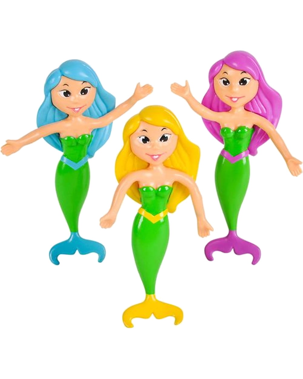 12 Bendable Classic Mermaids Party Favor Gift 4" Toys - Walmart