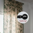 thumbnail image 2 of Vireellx Boho Curtains 96 Inch Length 2 Panels Leaf Semi Sheer Drapes Tassel Rod Pocket Bohemian Bedroom Window Curtain Panels for Living Room Farmhouse Geometric Striped Window Treatment, 2 of 9