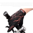 thumbnail image 3 of Touch Screen Cycling Gloves Shock Absorbing Padded Bike Gloves Non-Slip Breathable Full Finger Sports Gloves for Biking Running Climbing Red S, 3 of 4