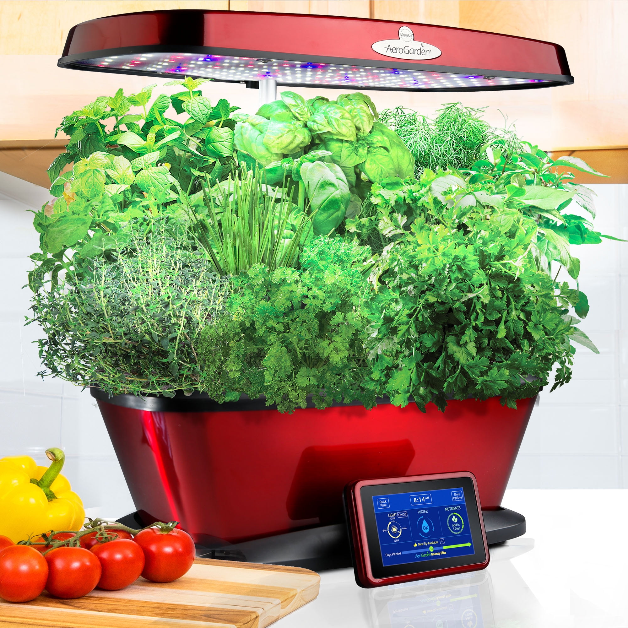 Miracle Gro Aerogarden Bounty Elite With Gourmet Herbs Walmart Com