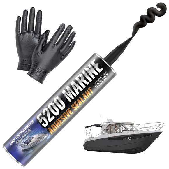 Sellador marino FORTIVO 5200 de secado rápido, resistente a los rayos UV, 300 ml