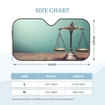 thumbnail image 3 of Bingfone Vintage Brass Balance Scale Car Windshield Sunshade,Sun Foldable Sun Shield Sun Visor for Car - Medium, 3 of 8