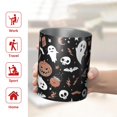 thumbnail image 5 of 12oz Coffee Tumblers Accented Spooky Halloween Pattern Stainless Steel Vacuum Insulated Travel Tumbler Coffee Cups Mug with Lid and Straw with Cleaning Brush for Cold & Hot Drinks, 5 of 5
