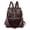 Coffee, variant on Fashion Backpack with Detachable Strap Women's Travel Leather Daypack Students Shopping Crossbody Shoulder Bags Brown