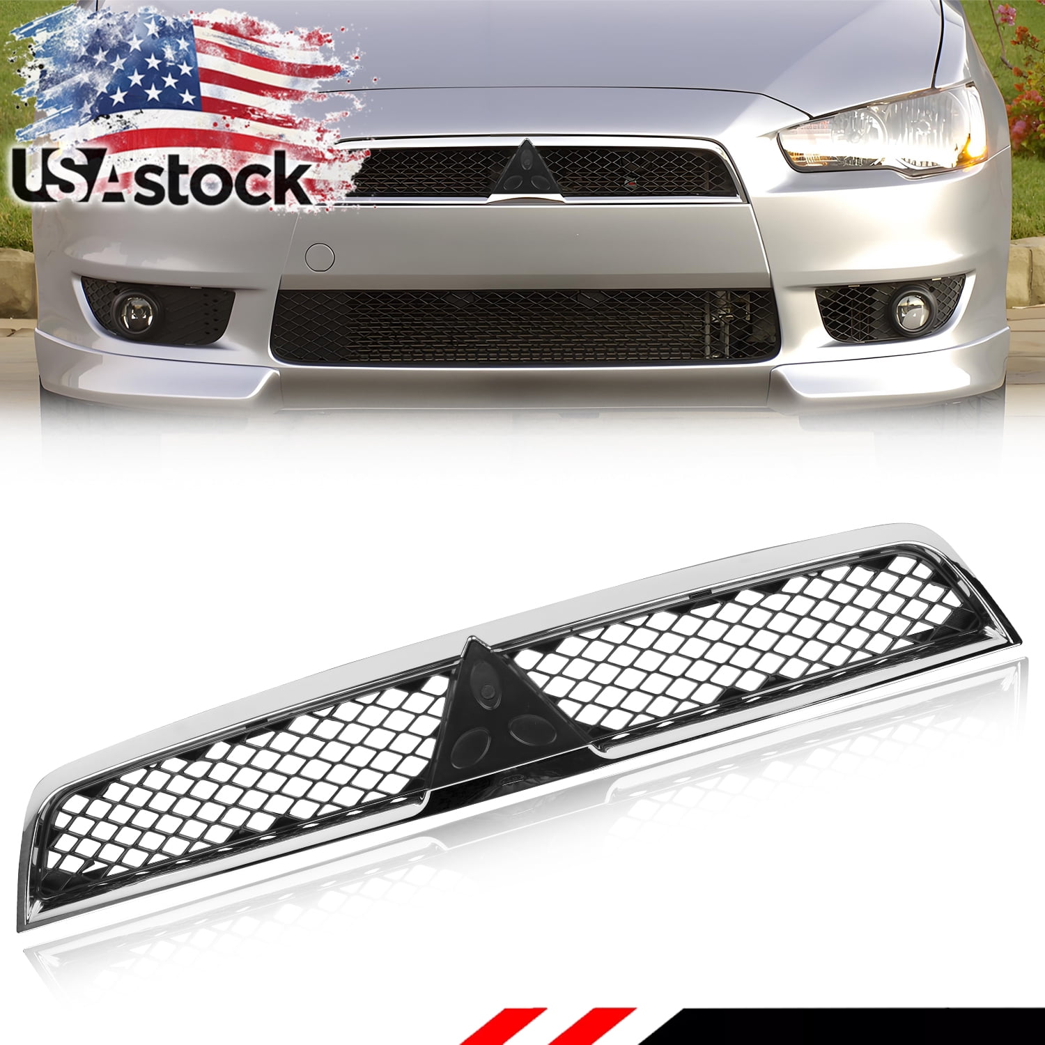 Front Black Mesh Grille For 2018-2019 Subaru Outback – Painted Replacement