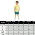 thumbnail image 2 of ETHAN Toddler Boy Short Sleeve Shirt & Casual Shorts Set Kids Summer Clothes Suit 7 Years, 2 of 7